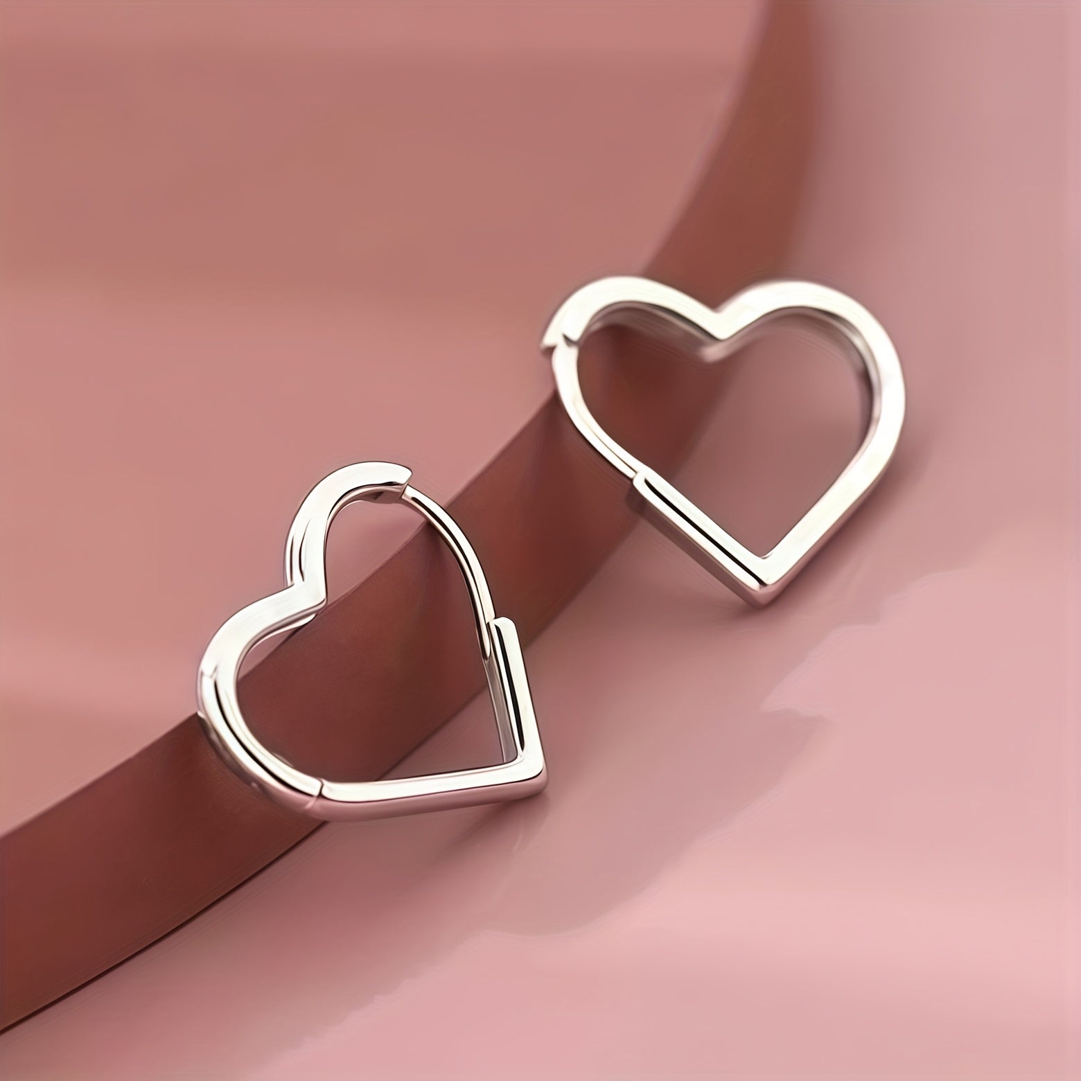 Tiffany | Golden Heart Stainless Steel Earrings