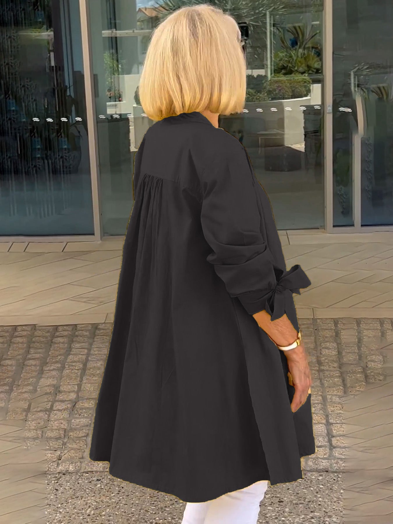 Célina | Classy Long Shirt Jacket