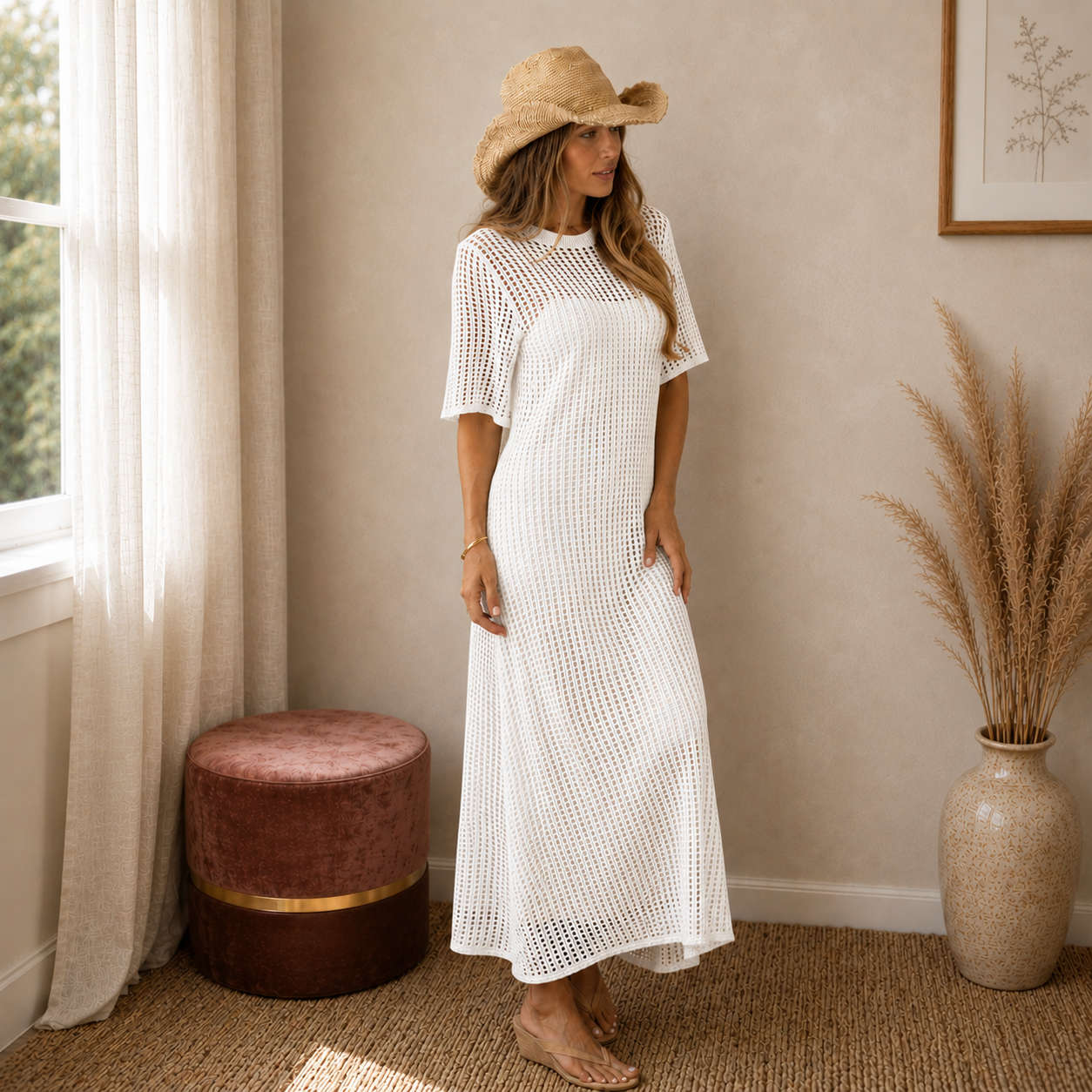 Libby | Crochet Maxi Dress