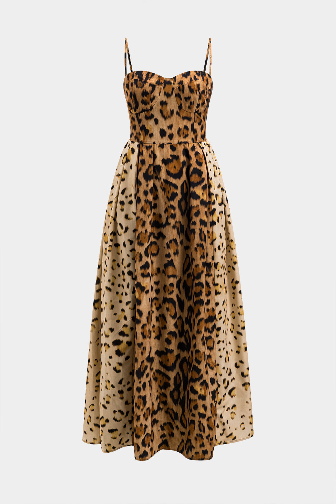 Valentina | Bold Leopard Print Midi Dress