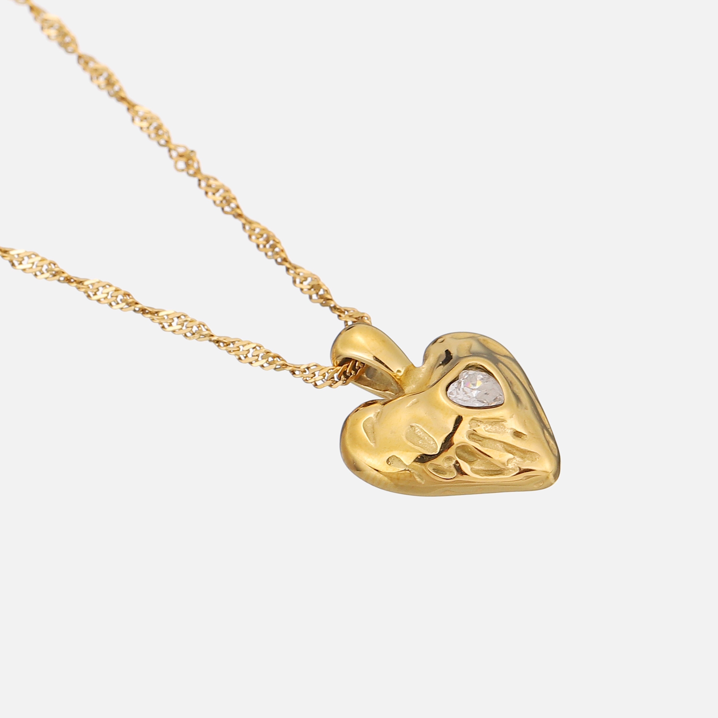 Kathaleen | Heart Crystal Pendant Necklace