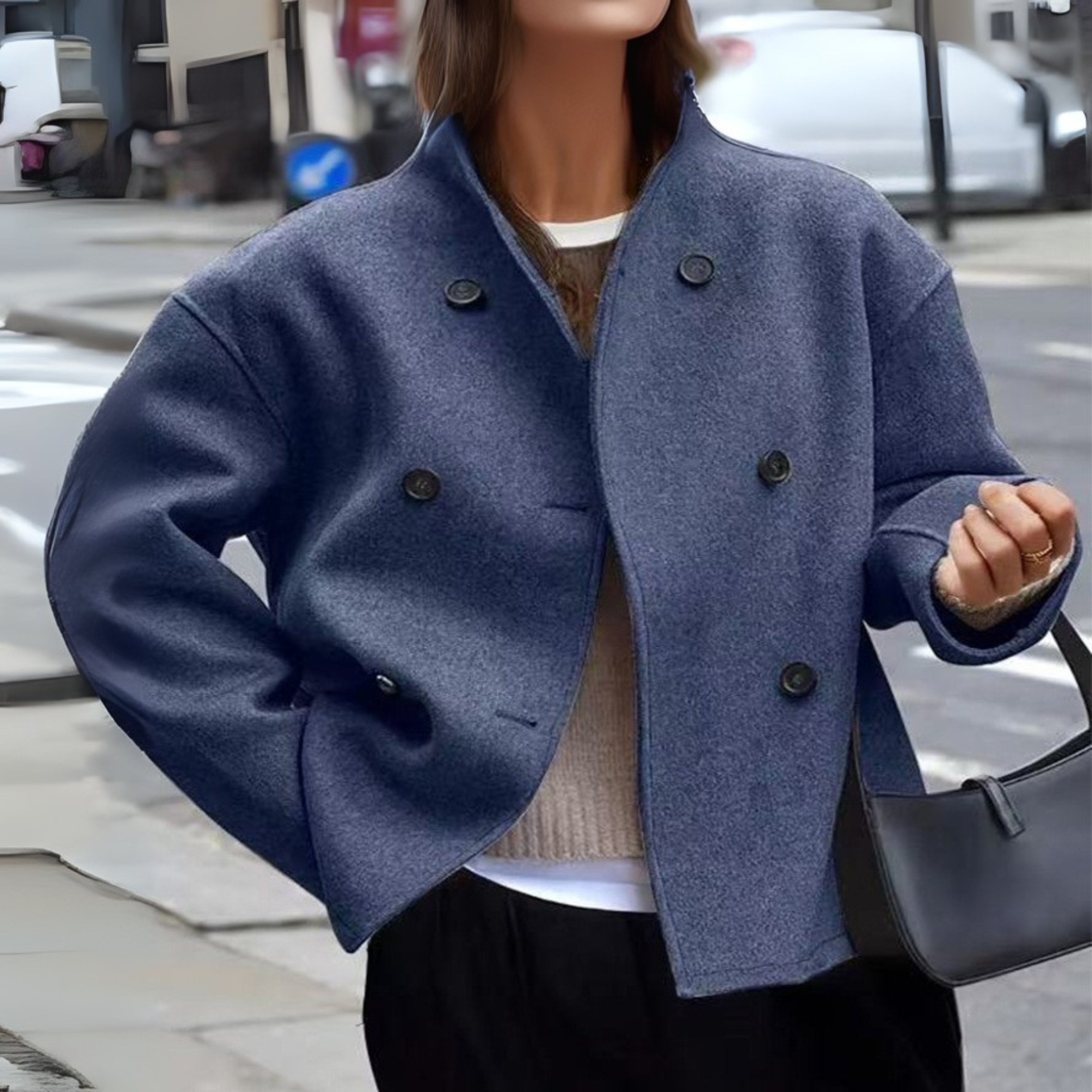 Séraphine | Cozy Stand Collar Long Coat