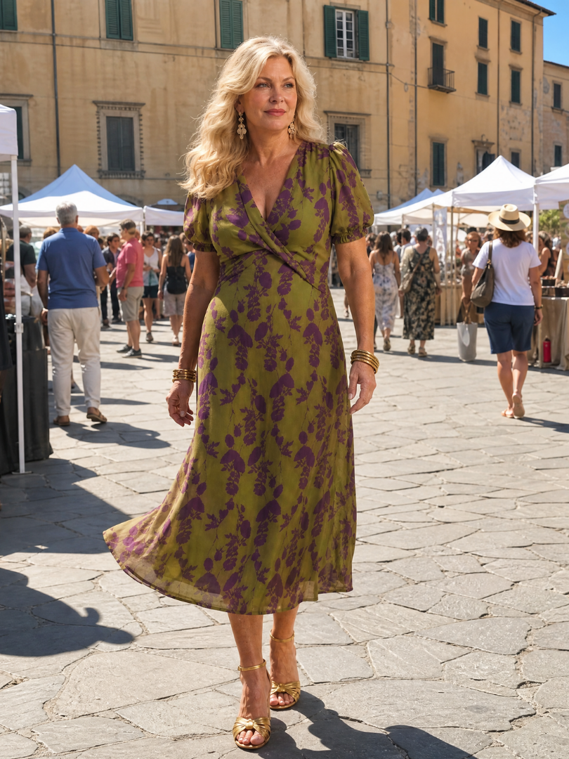 Belinda | Relaxed Floral Midi Dress