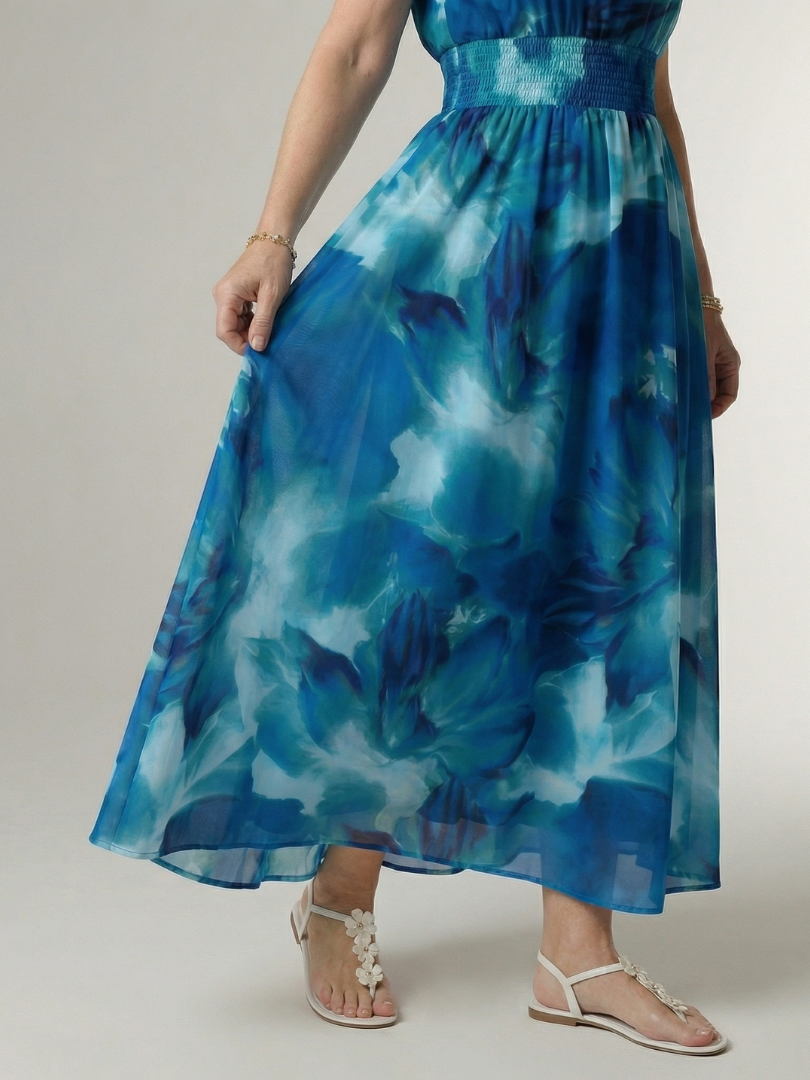 Rayna | Gathered Halter Midi Dress