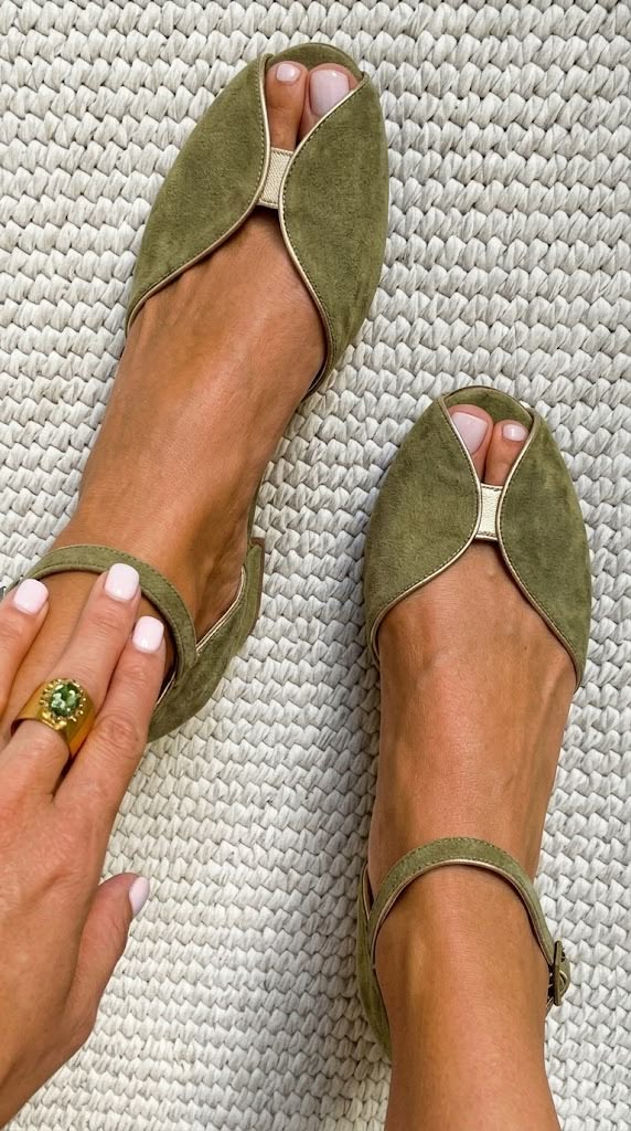 Clemency | Sage Green Elegant Sandals