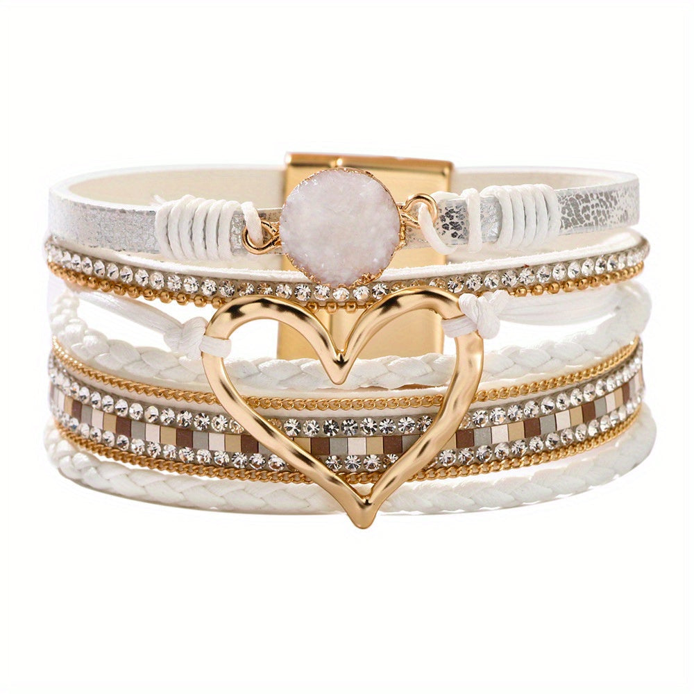 Jennifer | Bohemian Multi-Layer Leather Bracelet