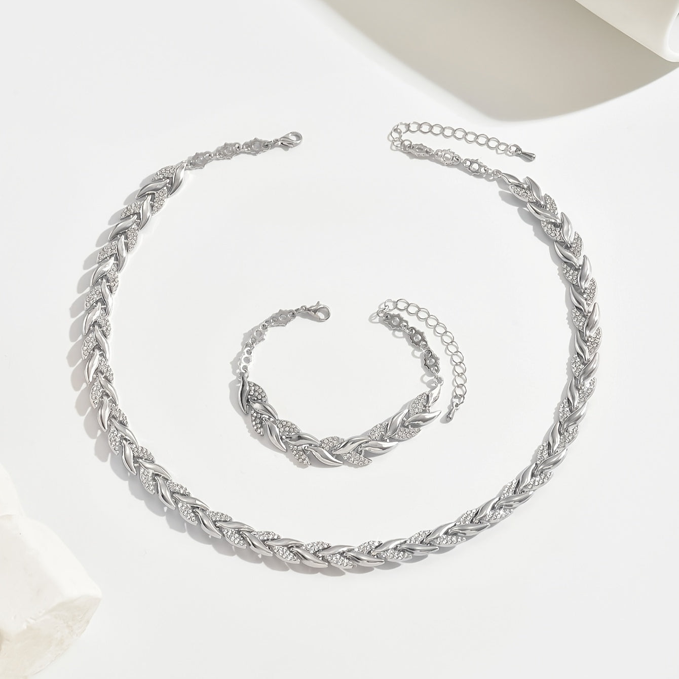 Vonda | Rhinestone Fish Tail Jewellery Set
