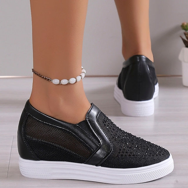 Celeste | Crystal Embellished Sparkle Sneakers