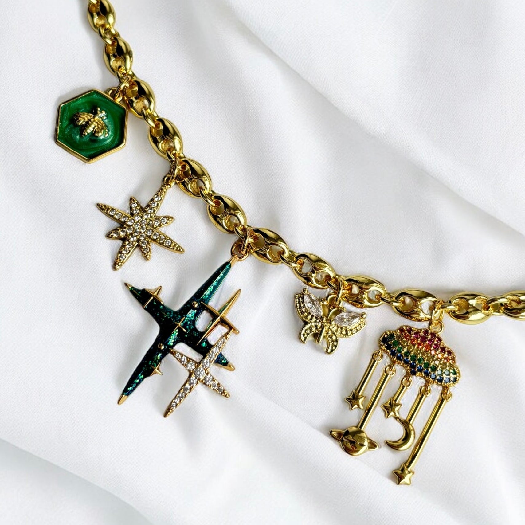 Adelheid | Handmade Gold Charm Necklace