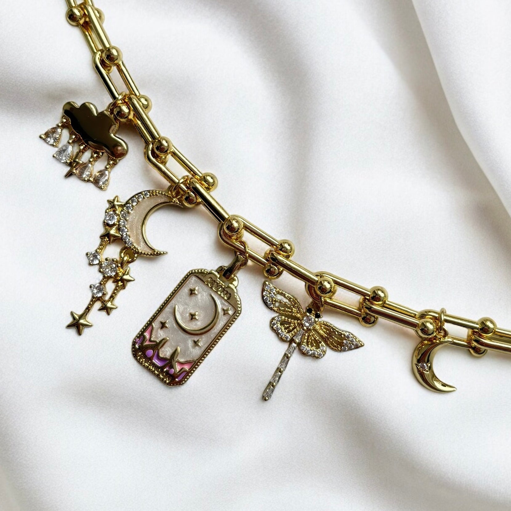 Eleanor | Luna Handmade Gold Charm Necklace