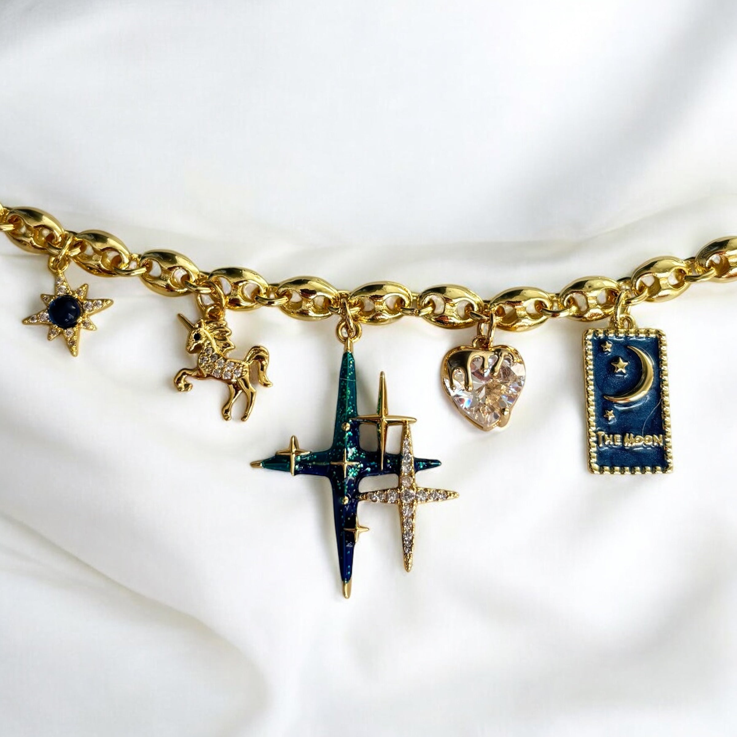 Zamyra | Handmade Celestial Statement Necklace
