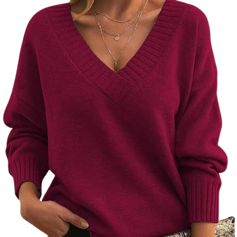 Céline | Lightweight V-Neck Everyday Sweater