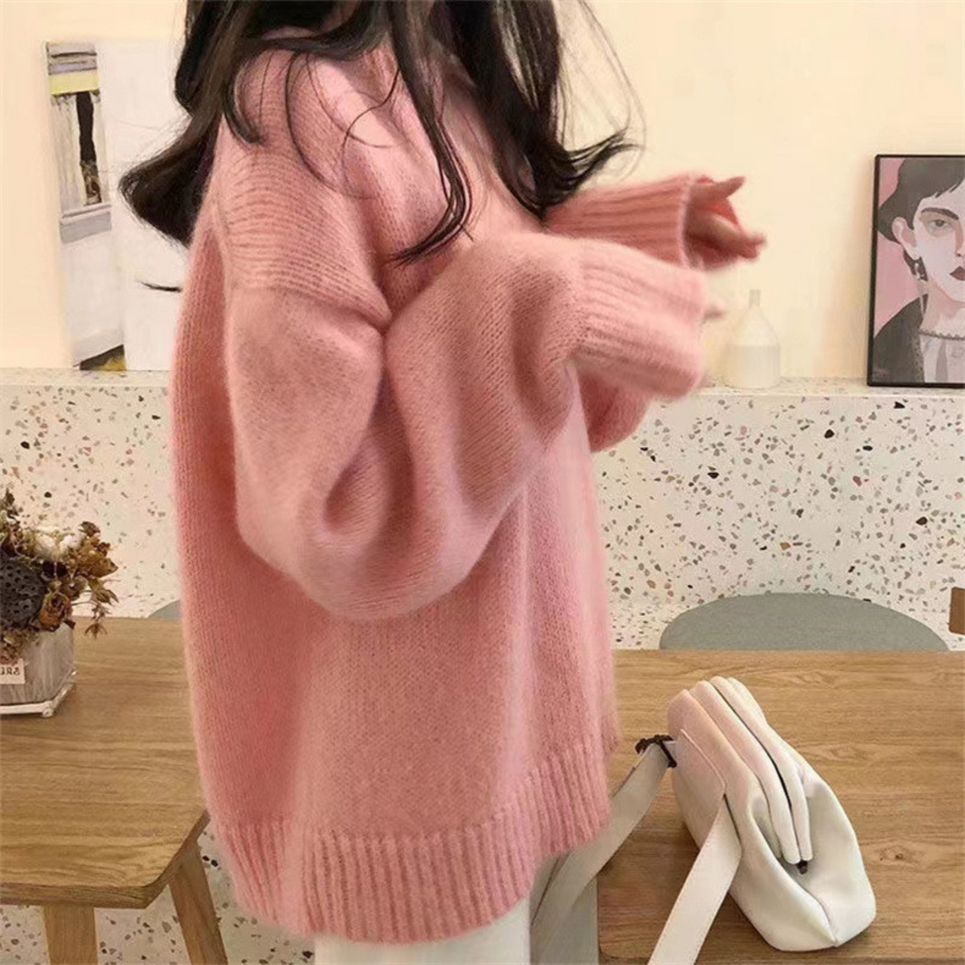 Camille | Relaxed Round Neck Knit Sweater