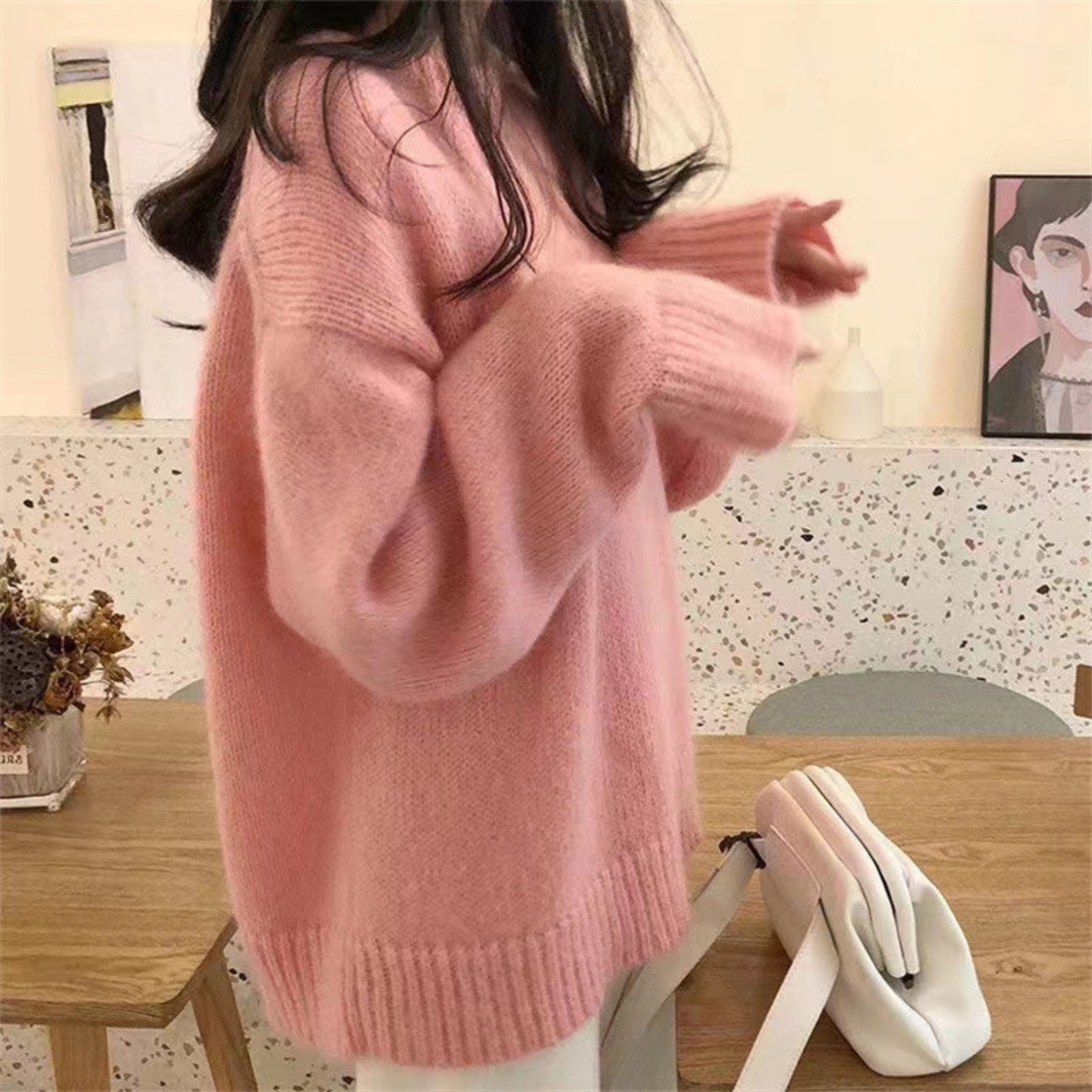 Camille | Relaxed Round Neck Knit Sweater