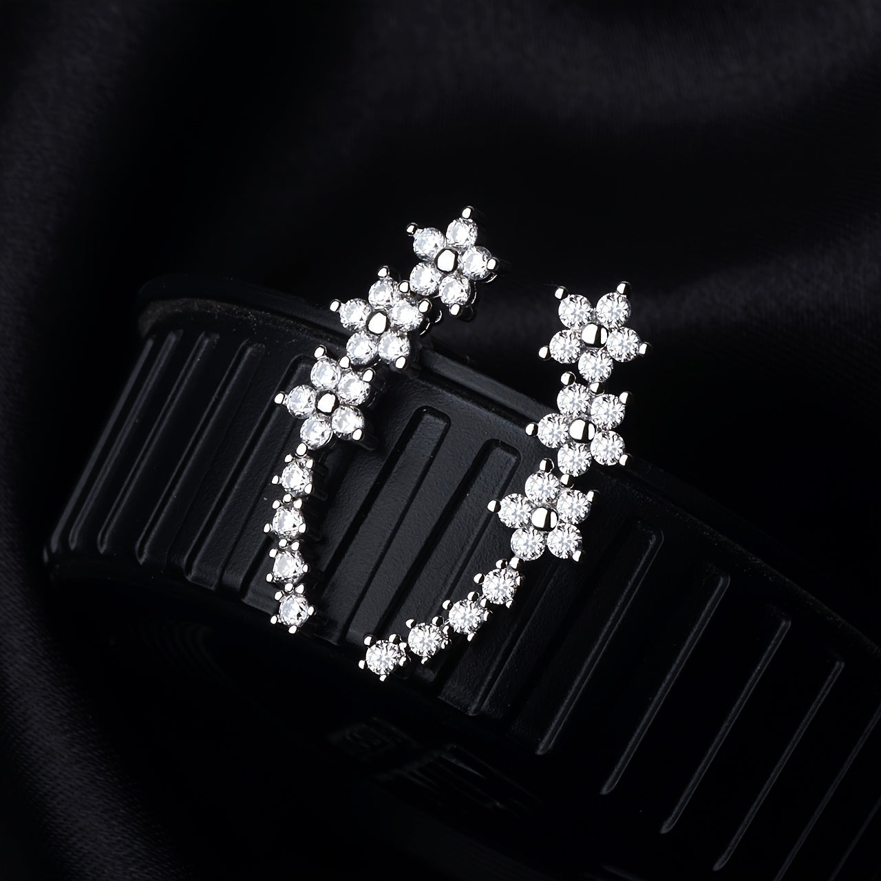 Ursula | Floral Ear Climber Earrings