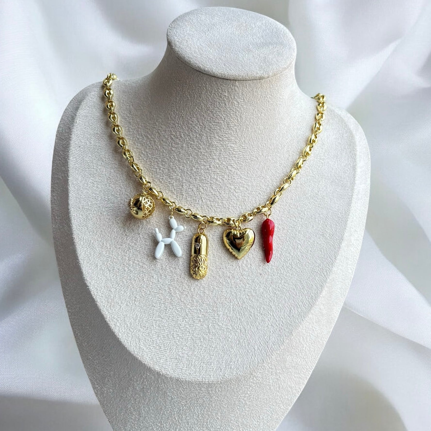 Floriana | Playful Charm Statement Necklace