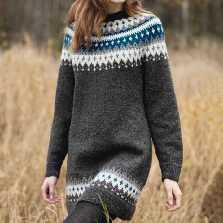 Sigrid | Nordic Knit Sweater Dress