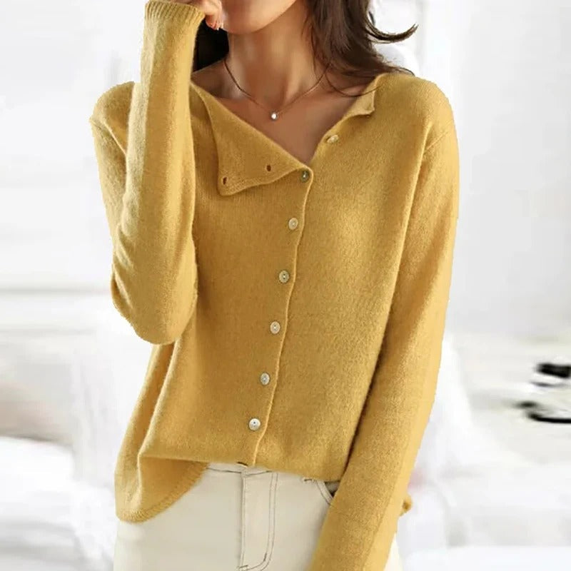 Céleste | Luxe Cashmere Button Sweater