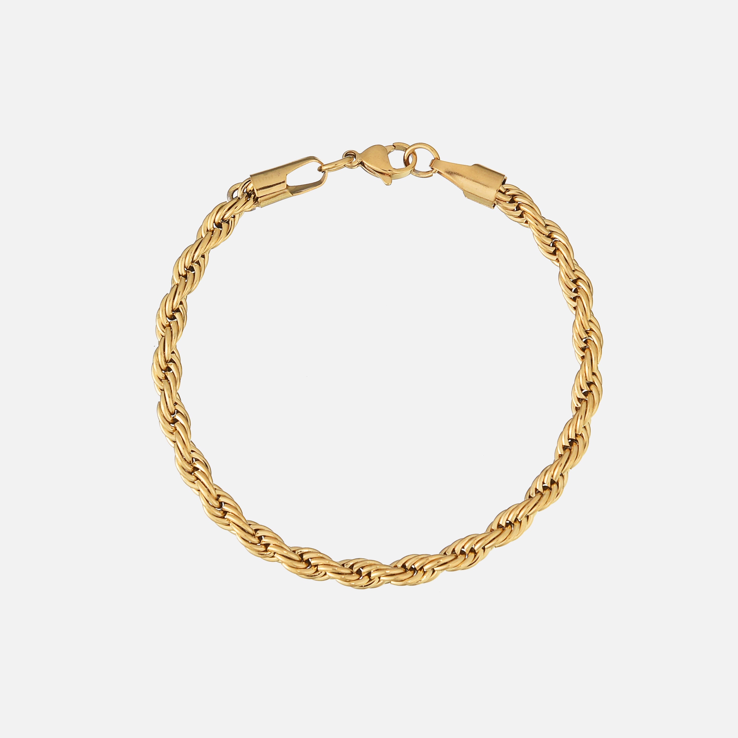 Rosine | Gold-Plated Twist Chain Bracelet