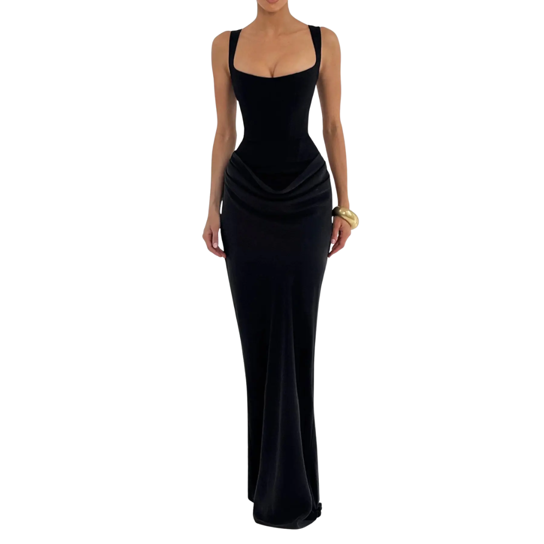 Nadine | Boned Bodycon Midi Dress