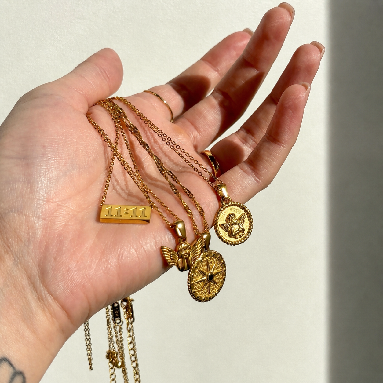Ursa | Gold Angel Pendant Necklace