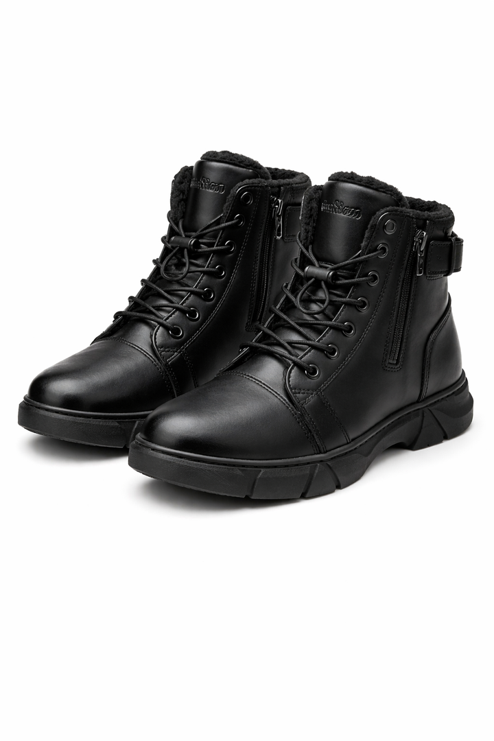 Roberto | Black Combat Boots