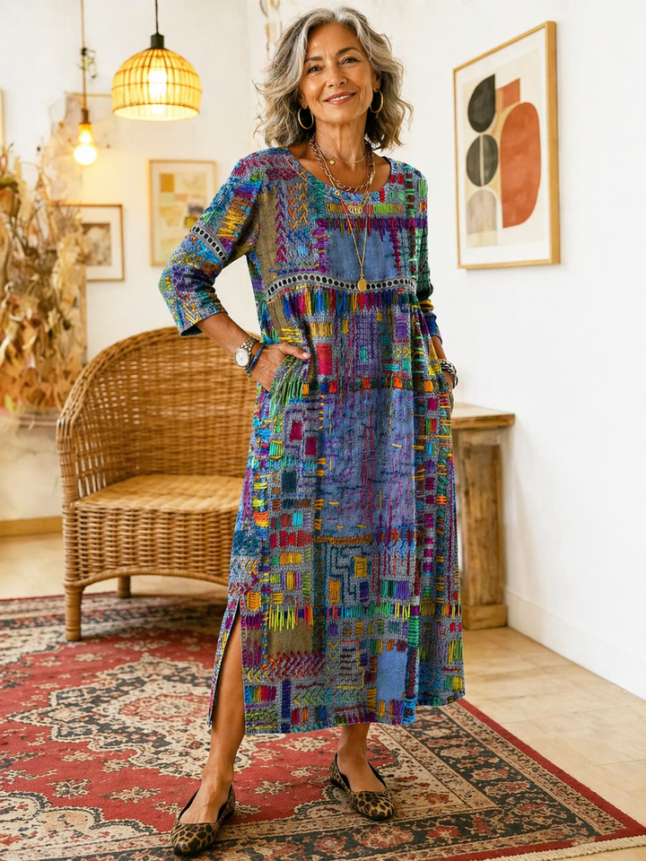 Iyla | Artisan Patchwork Maxi Dress