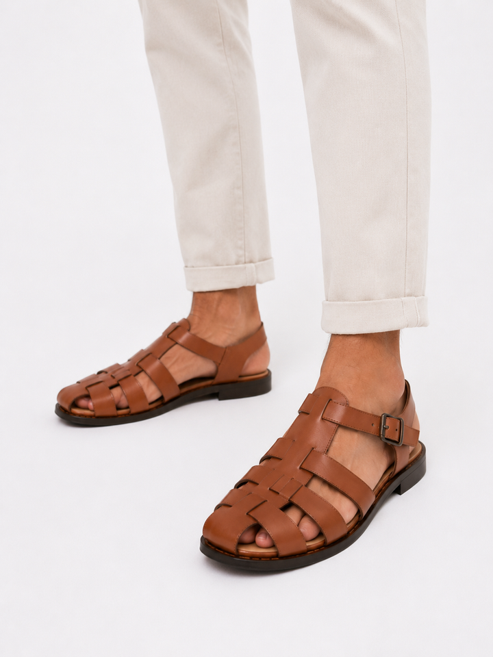 Andrew | Classic Fisherman Leather Sandals