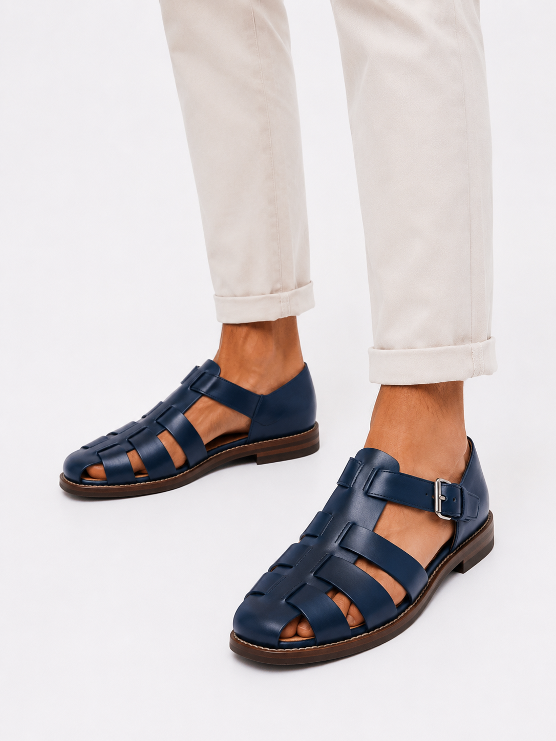 Andrew | Classic Fisherman Leather Sandals