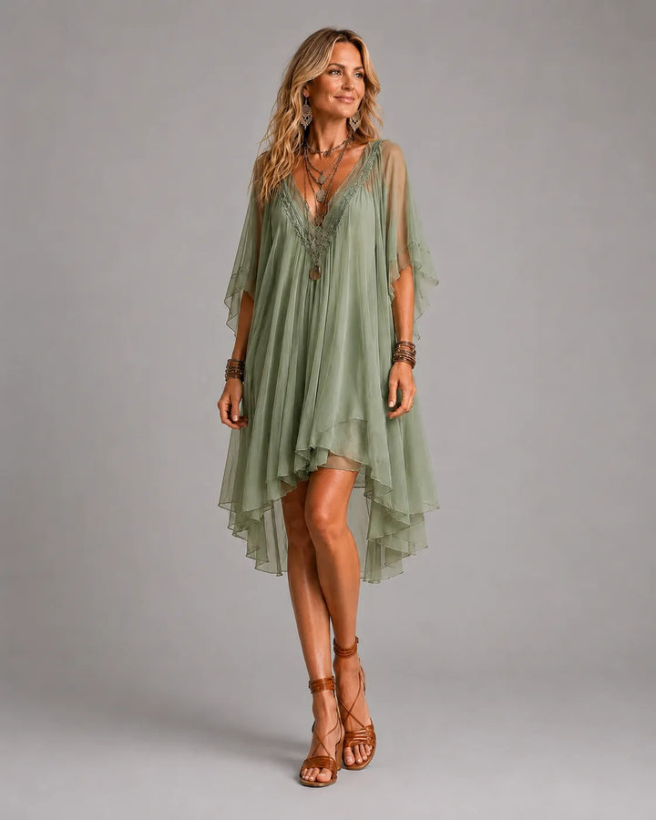 Sheree | Tiered Boho Mini Dress