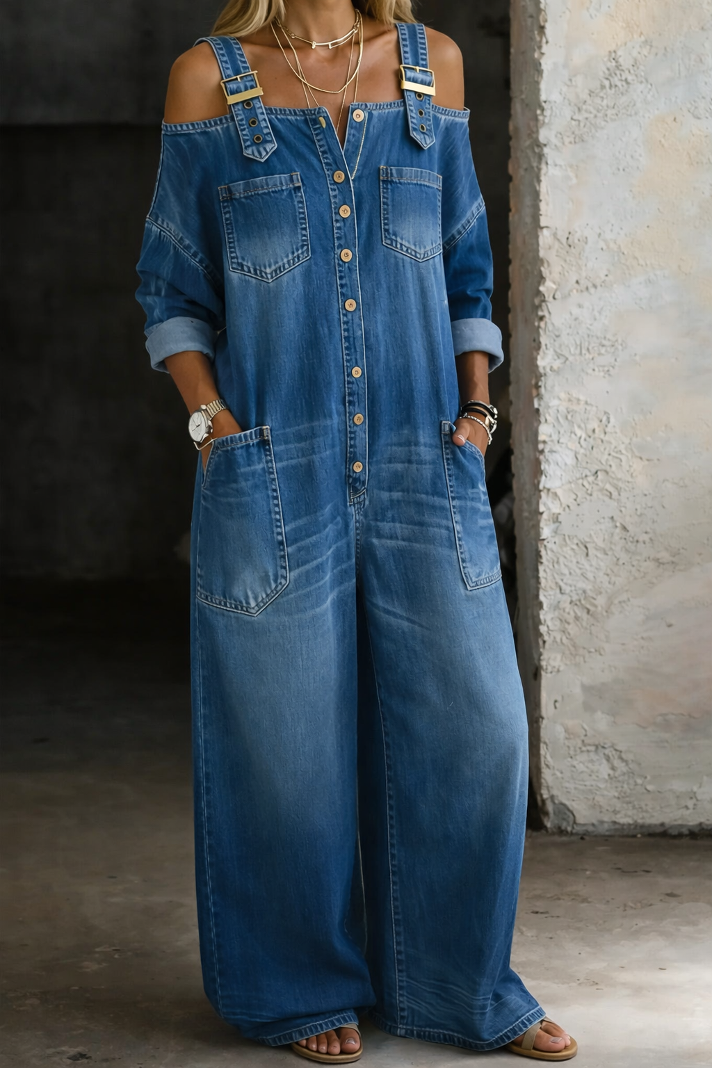 Marjorie | Off-Shoulder Printed Jumpsuit