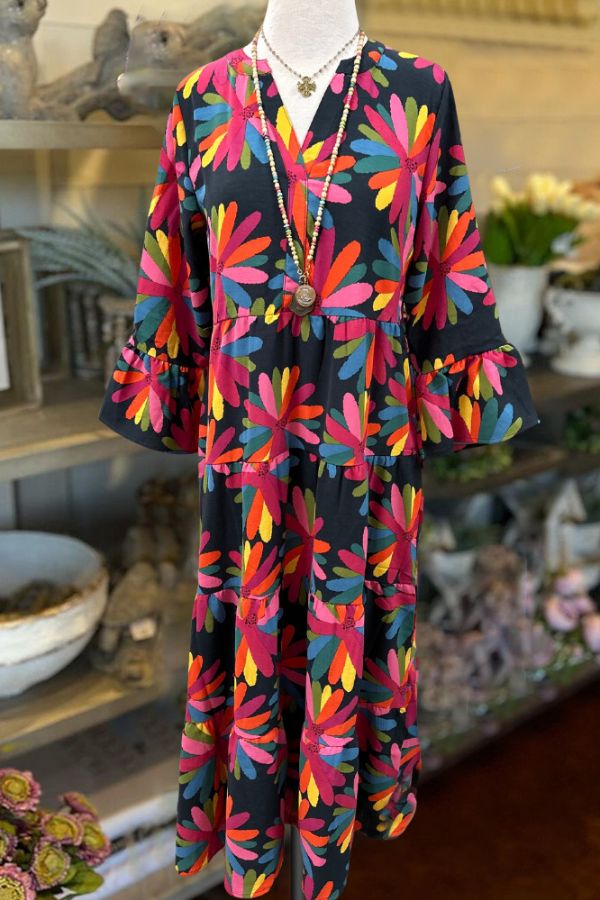 Hope | Colorful Floral Maxi Dress