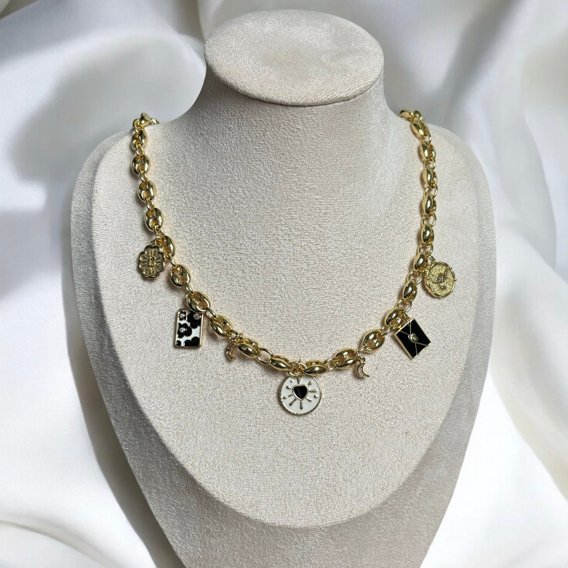 Madelyn | Mystique Gold Charm Necklace
