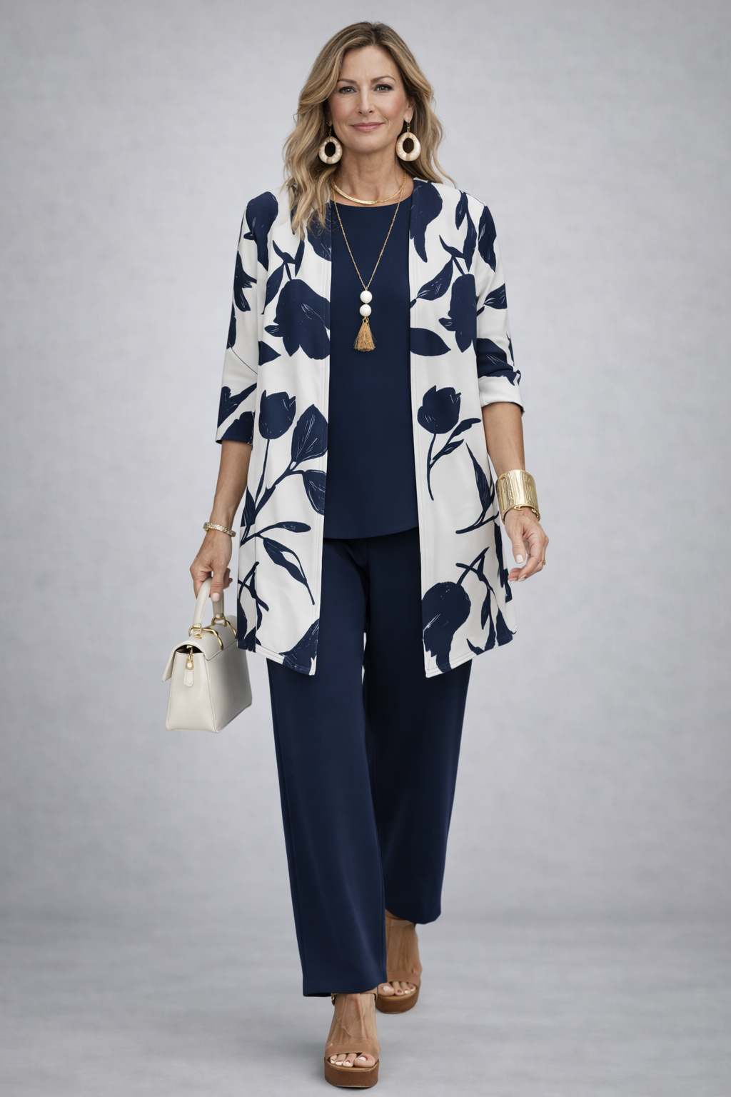 Deanna | Floral Cardigan 3-Piece Set