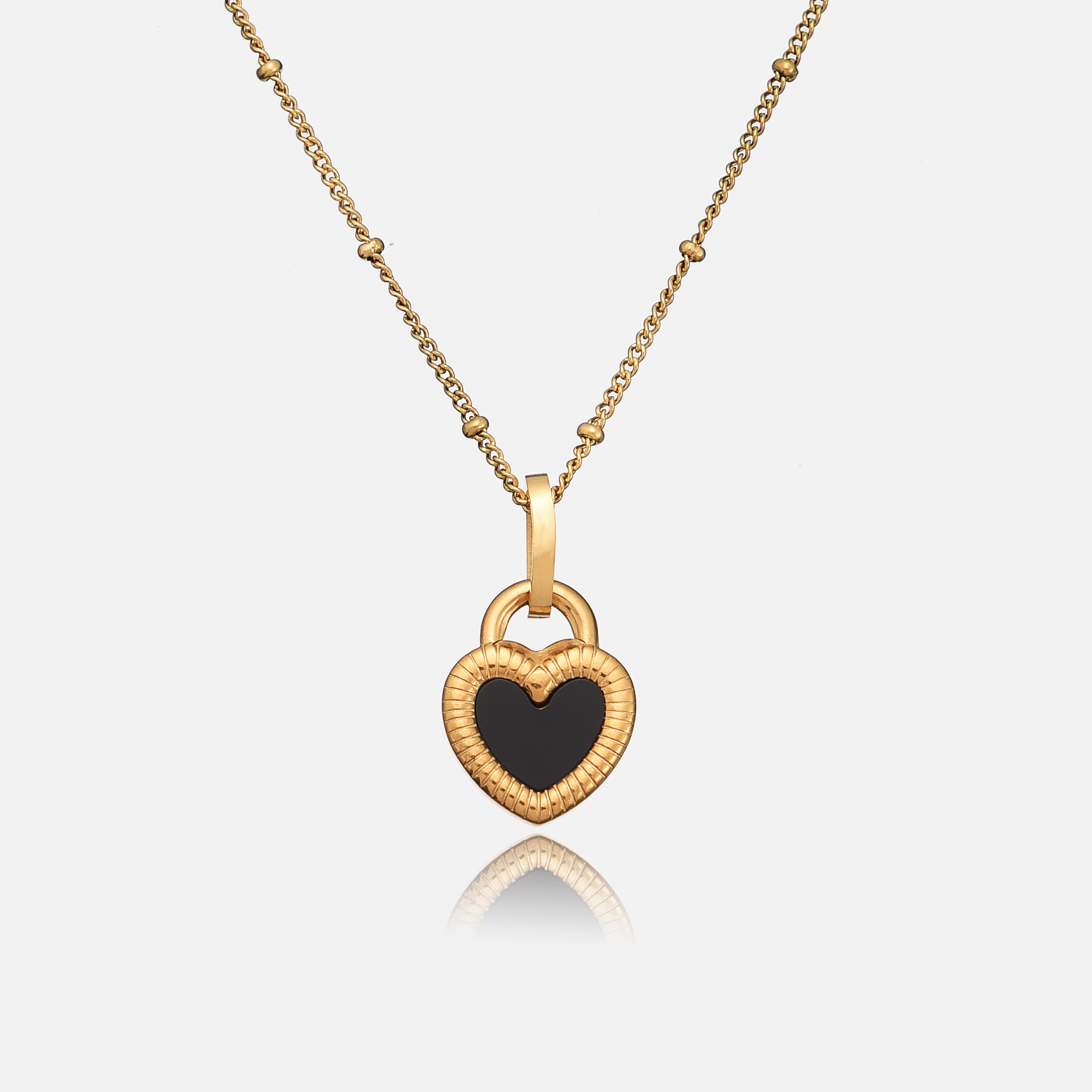 Zephyra | Gold Heart Pendant Necklace