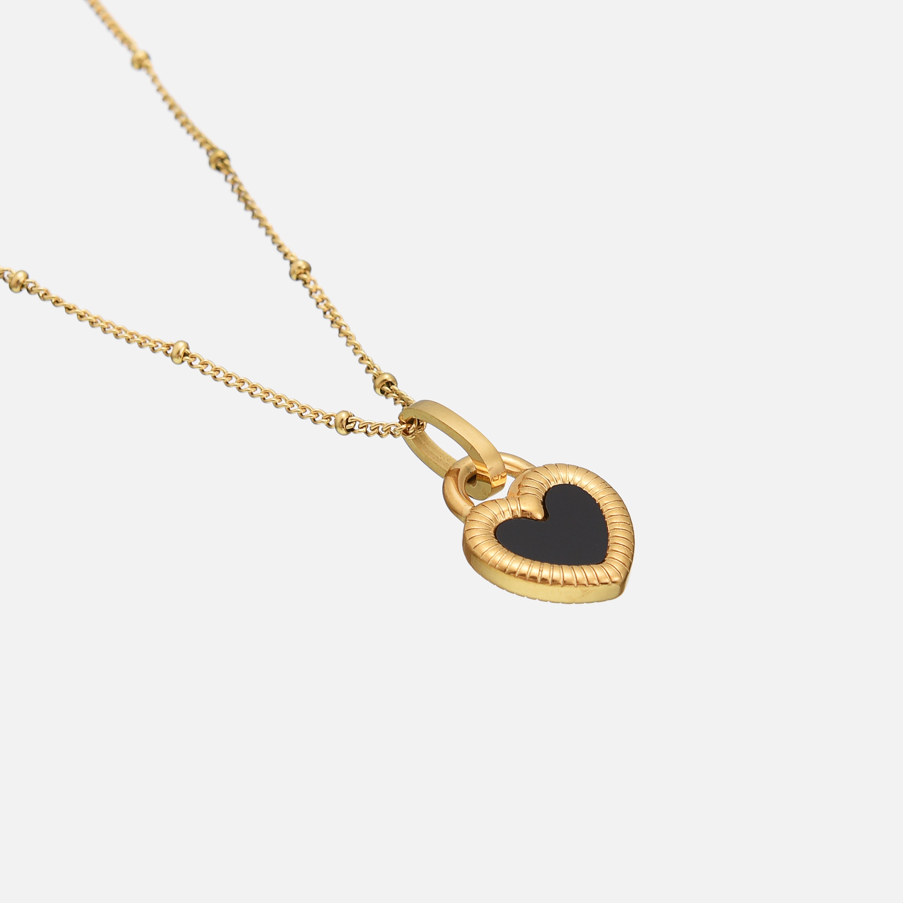 Zephyra | Gold Heart Pendant Necklace