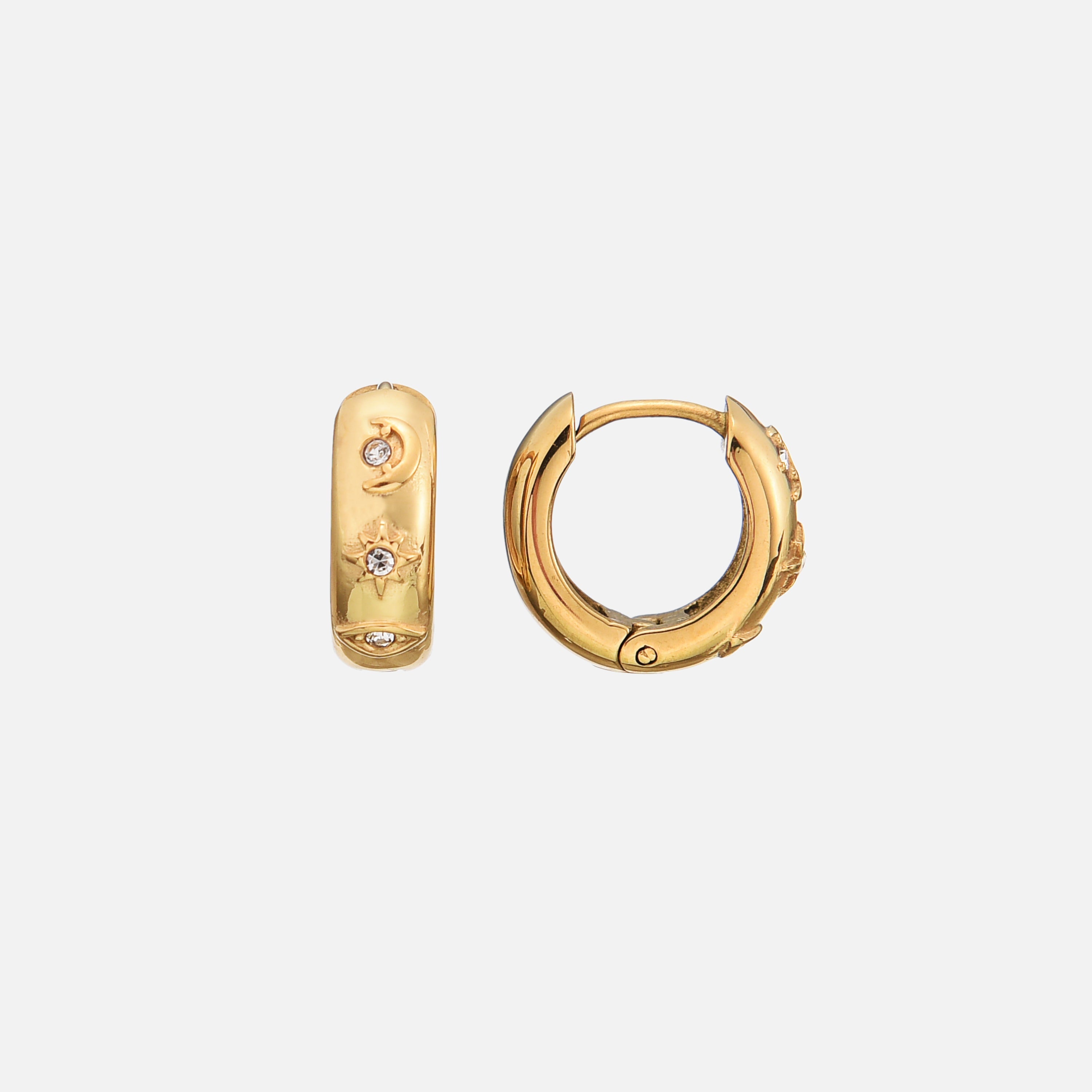 Trinette | Golden Drop Earrings