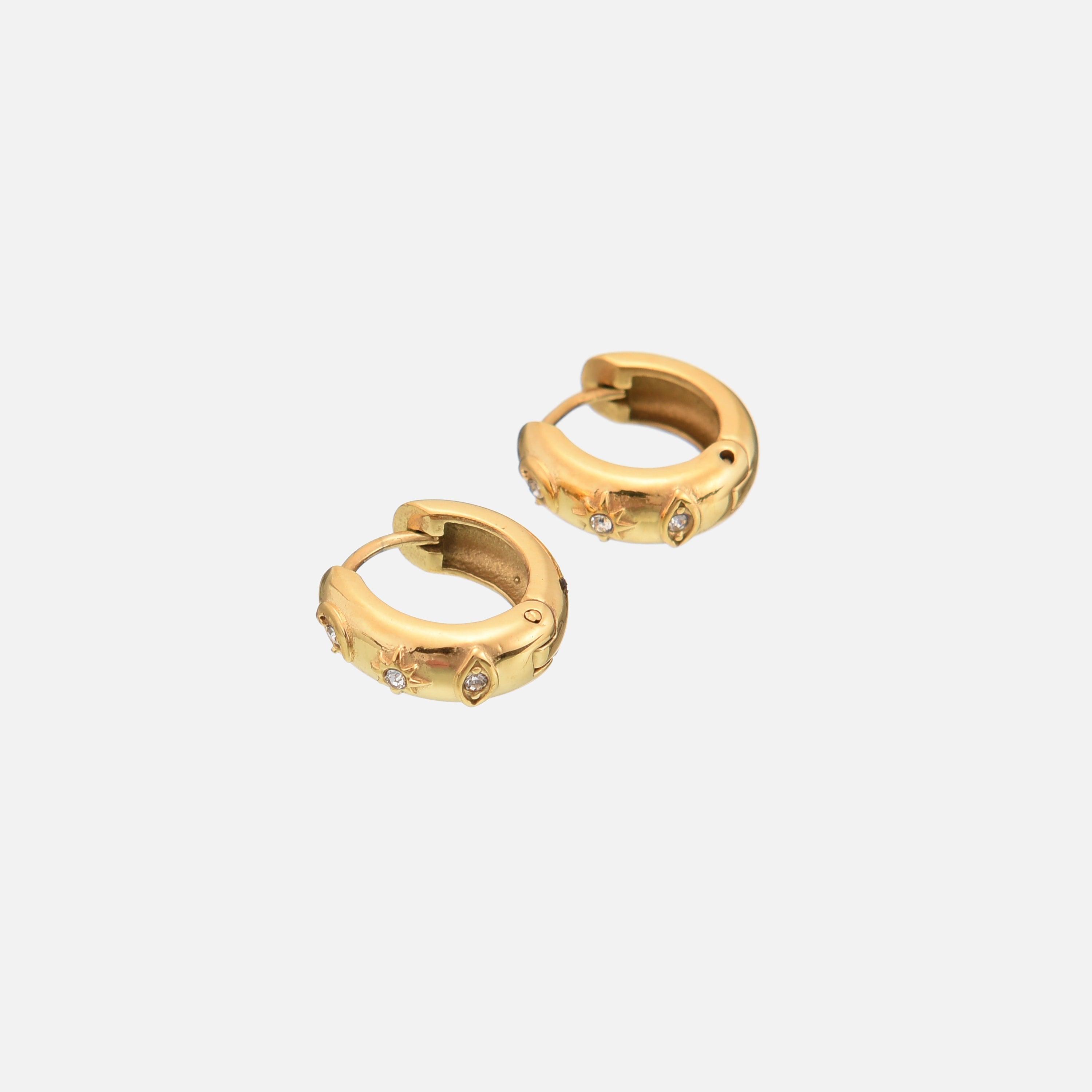 Trinette | Golden Drop Earrings