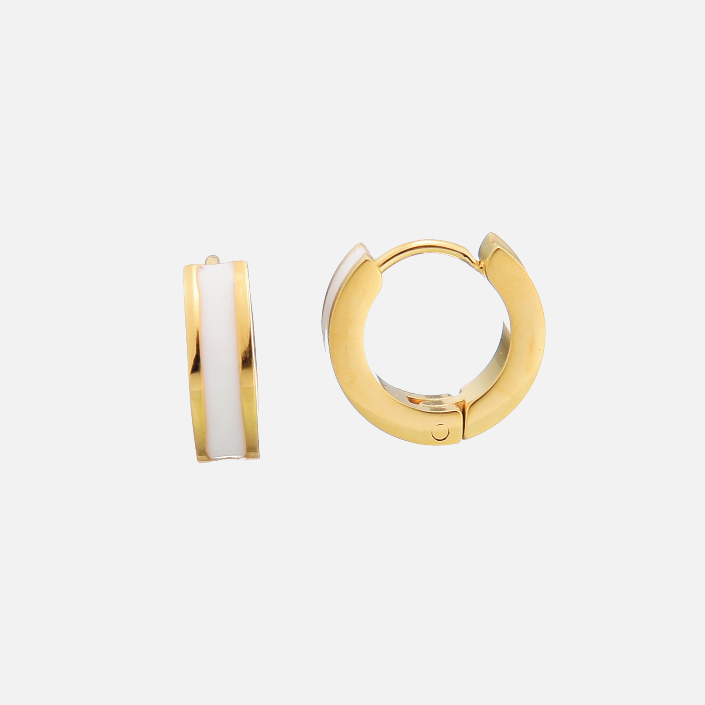 Fira | White Gold-Plated Drop Earrings