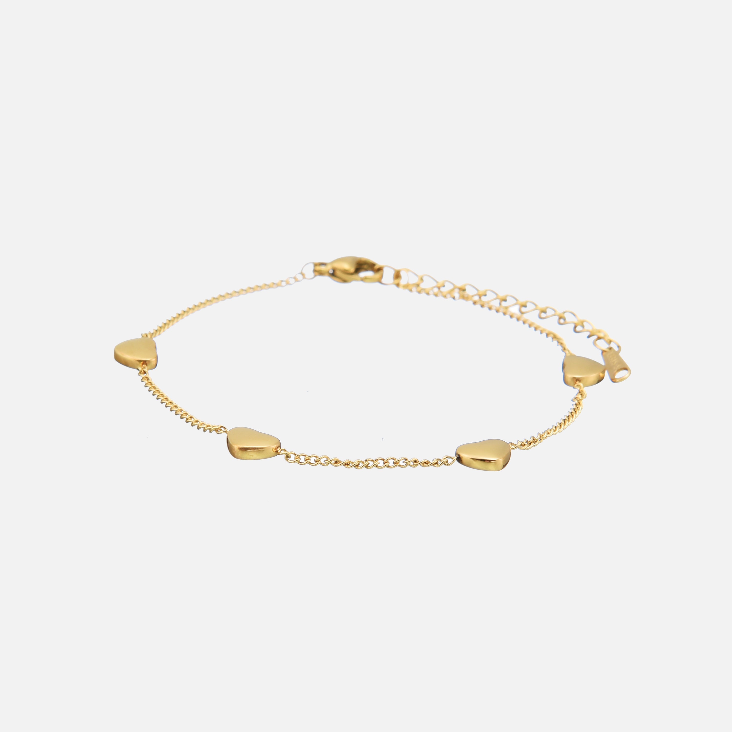 Pearly | Heart Charm Bracelet