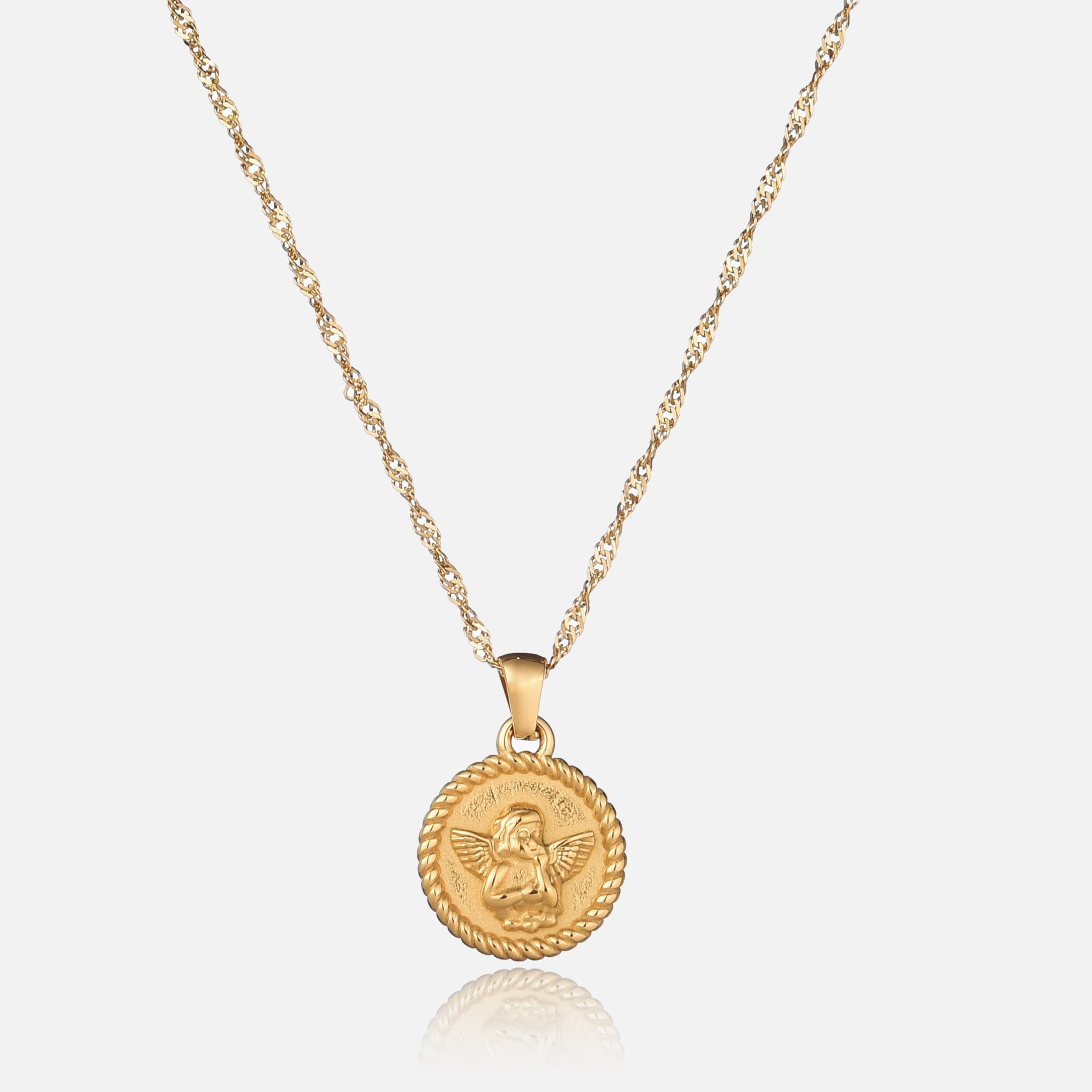 Buelah | Gold Angel Pendant Necklace