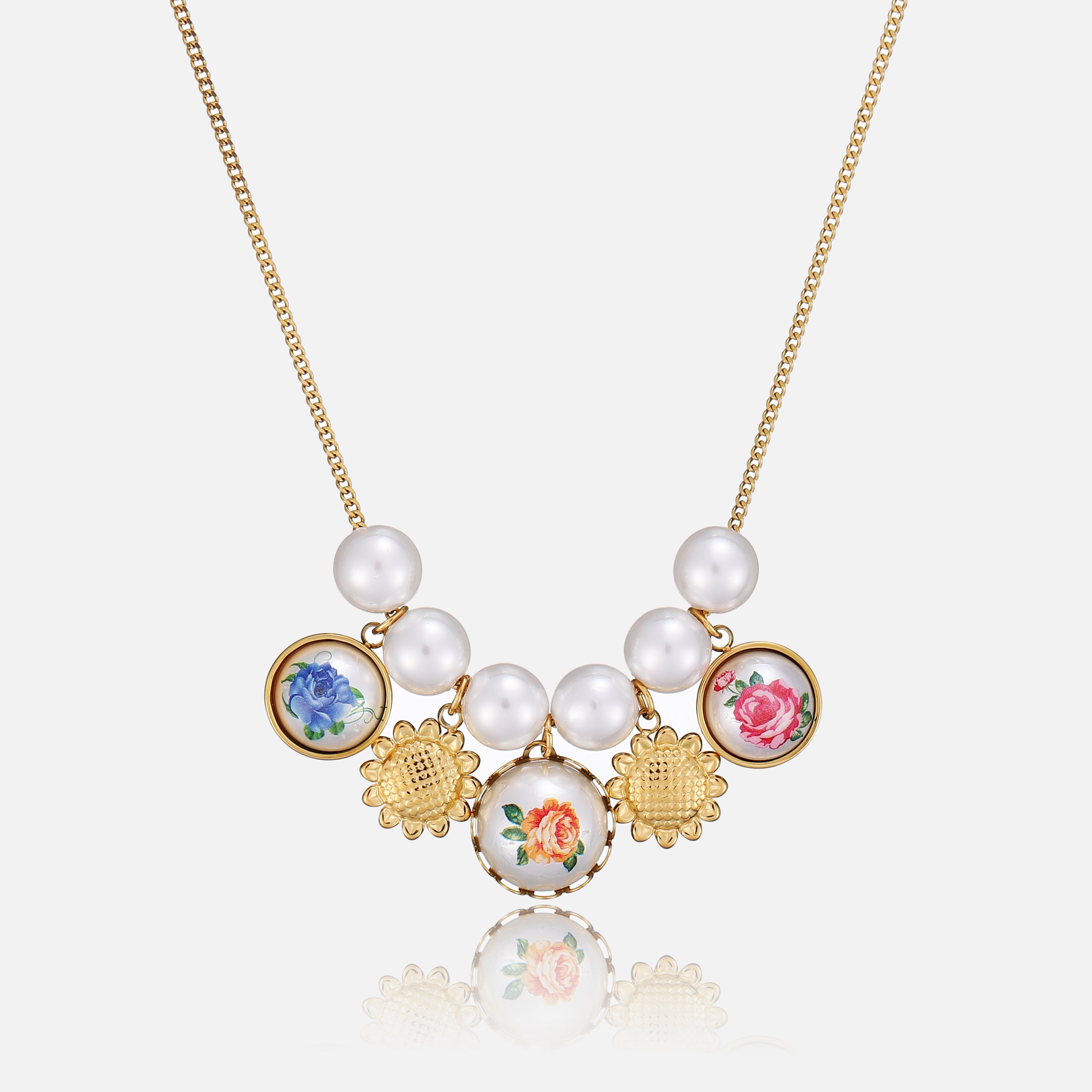 Mireille | Pearl & Charm Necklace