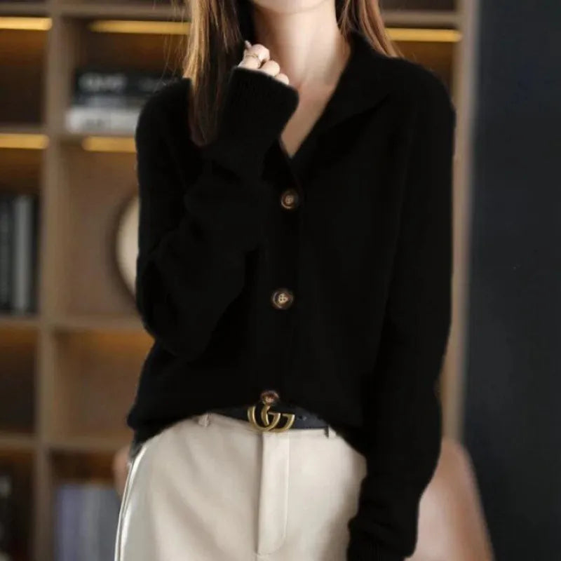 Céleste | Luxe Buttoned Cardigan Sweater