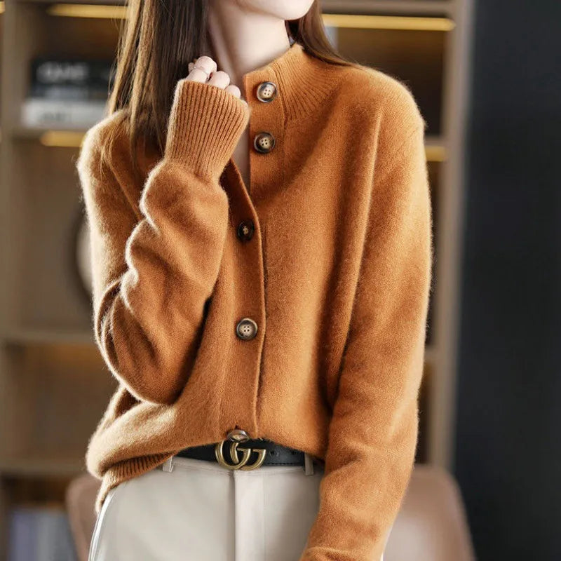 Céleste | Luxe Buttoned Cardigan Sweater