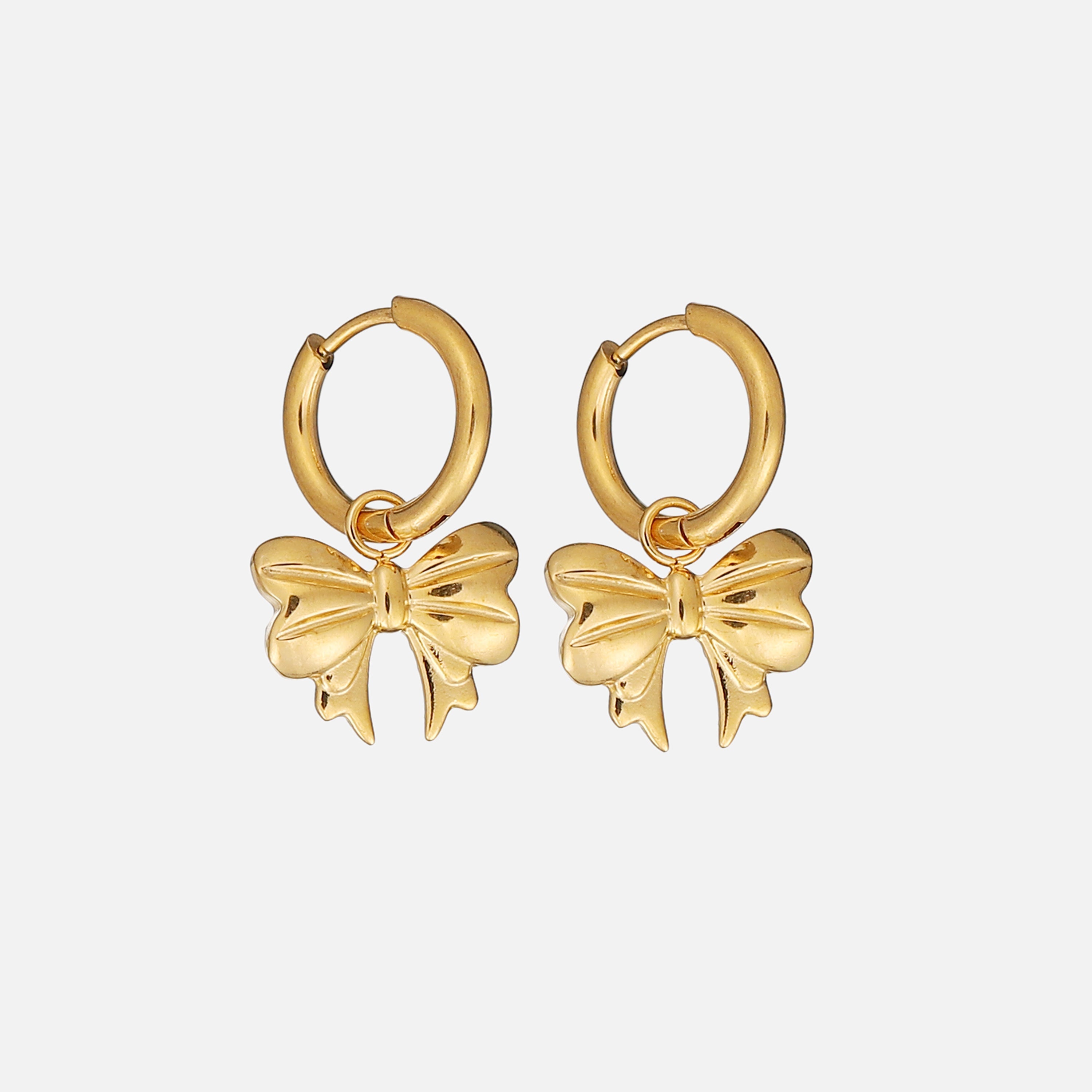 Oonagh | Golden Bow Statement Earrings