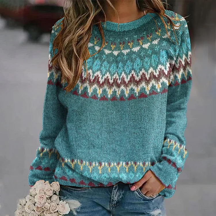 Waverly | Boho Wave Knit Sweater