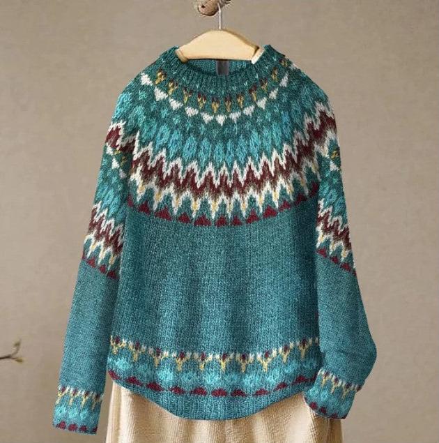 Waverly | Boho Wave Knit Sweater