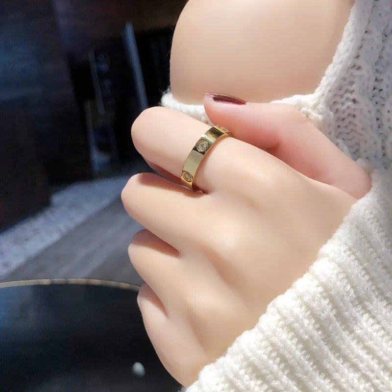 Soleil | Crystal-Accent Gold-Tone Ring