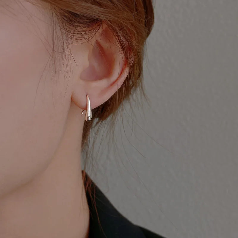Karen | Polished Drop Sterling Earrings