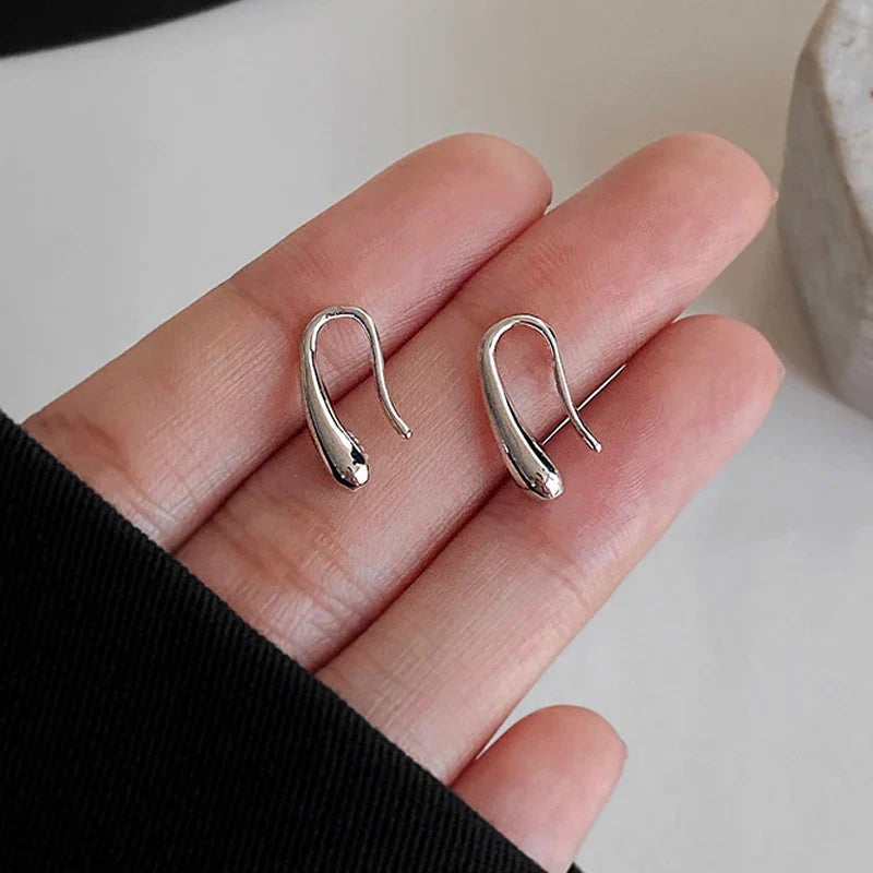 Karen | Polished Drop Sterling Earrings